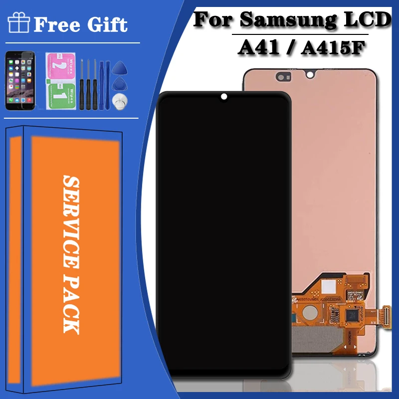 Оригинальный ЖК-экран для SAMSUNG Galaxy A41 2020 дисплей A415 SM-A415F/DSN SM-A415F/DSM сенсорный датчик