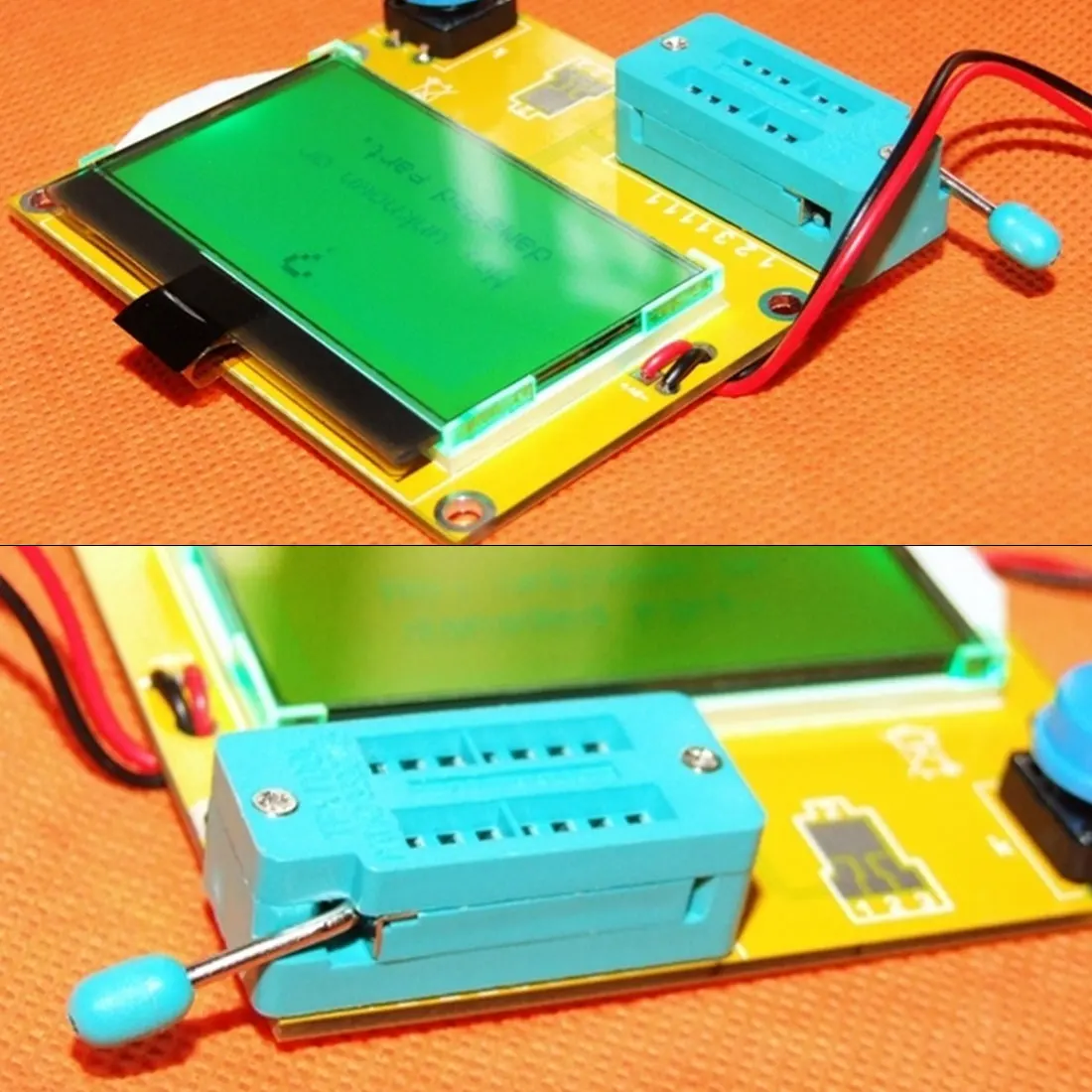 Цифровой тестер транзисторов MOSFET/JFET/PNP/NPN L/C/R ЖК дисплей измеритель ESR для с