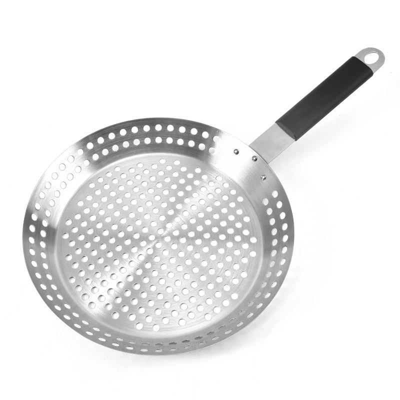 

Newest Stainless Steel Barbecue Tray Barbecue Grilled Pancakes Baking Pan for Outdoor Camping Barbecue Equipment