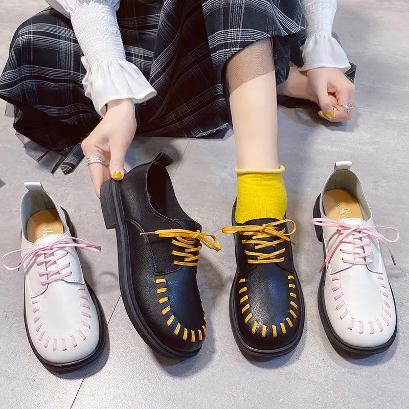 

Shallow Mouth Shoes Woman 2020 Round Toe Soft Modis Casual Female Sneakers Elegant Loafers With Fur New Winter Moccasin Cute