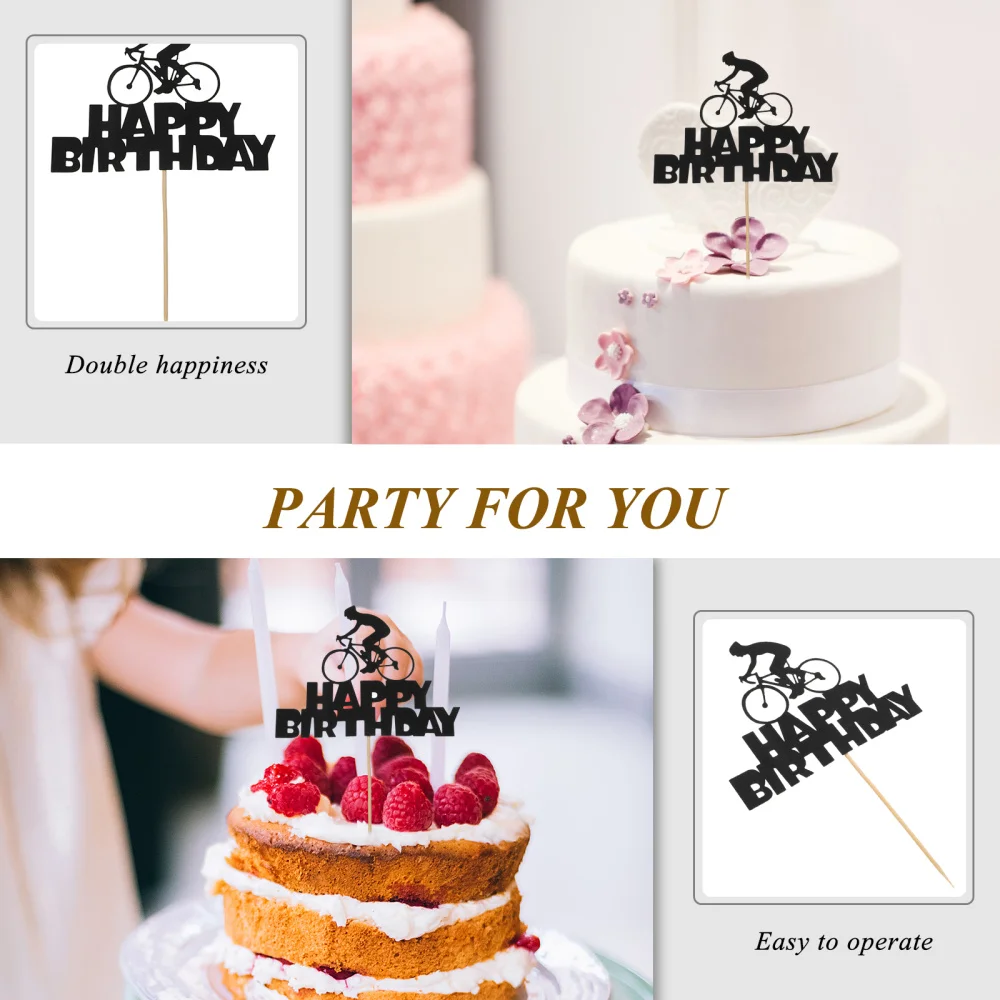 

5pcs Cake Topper Paper Letter Cake Toppers Party Supplies