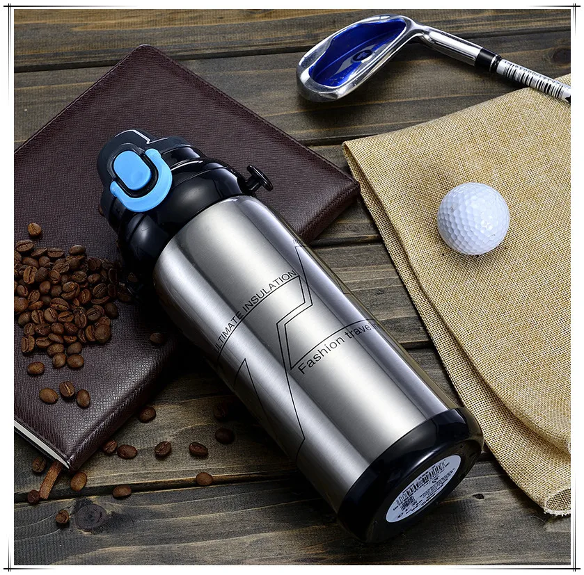 

Outdoor sports bottlStainles s steel vacuum flask water cup outdoor sports water bottle creative gift large-capacity travel pot