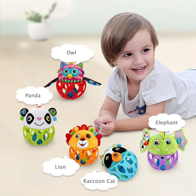 

Baby Hand Catching Ball Rattles Baby Toys 0-12 Months Crib Mobile Newborn Tactile Perception Training Educational Toys