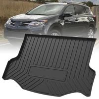 tpe car trunk mats for toyota rav4 2013 2018 rubber cargo liner laser measured waterproof protective pads