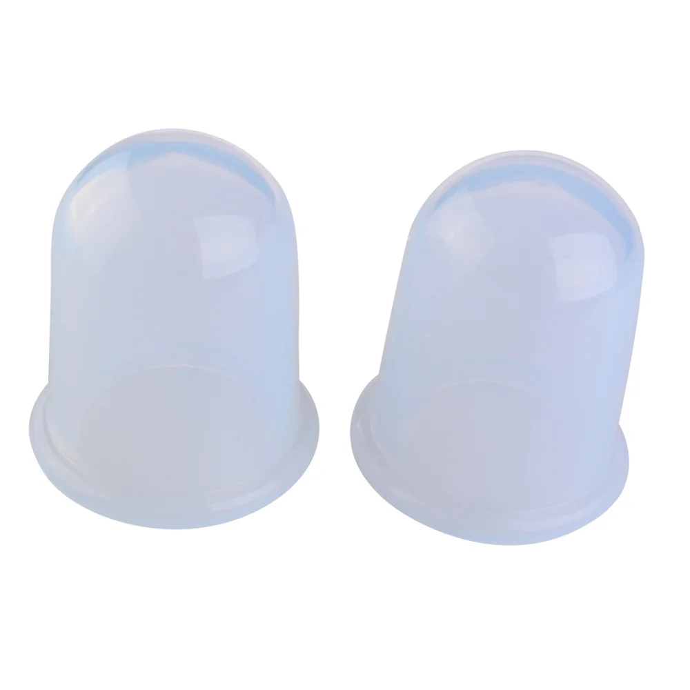 

6pcs Silicone Cupping Tools Pro Body Facial Therapy Cupping Cups - 2Ppcs*XL + 4pcs*L (Transparent White)
