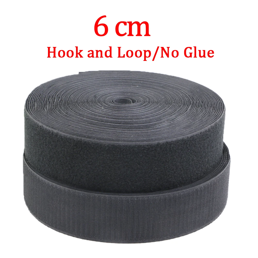 

5Meters/pairs 60mm Non-adhesive Hook and Loop fastener Tape Sewing-on the hooks adhesive Magic tape DIY