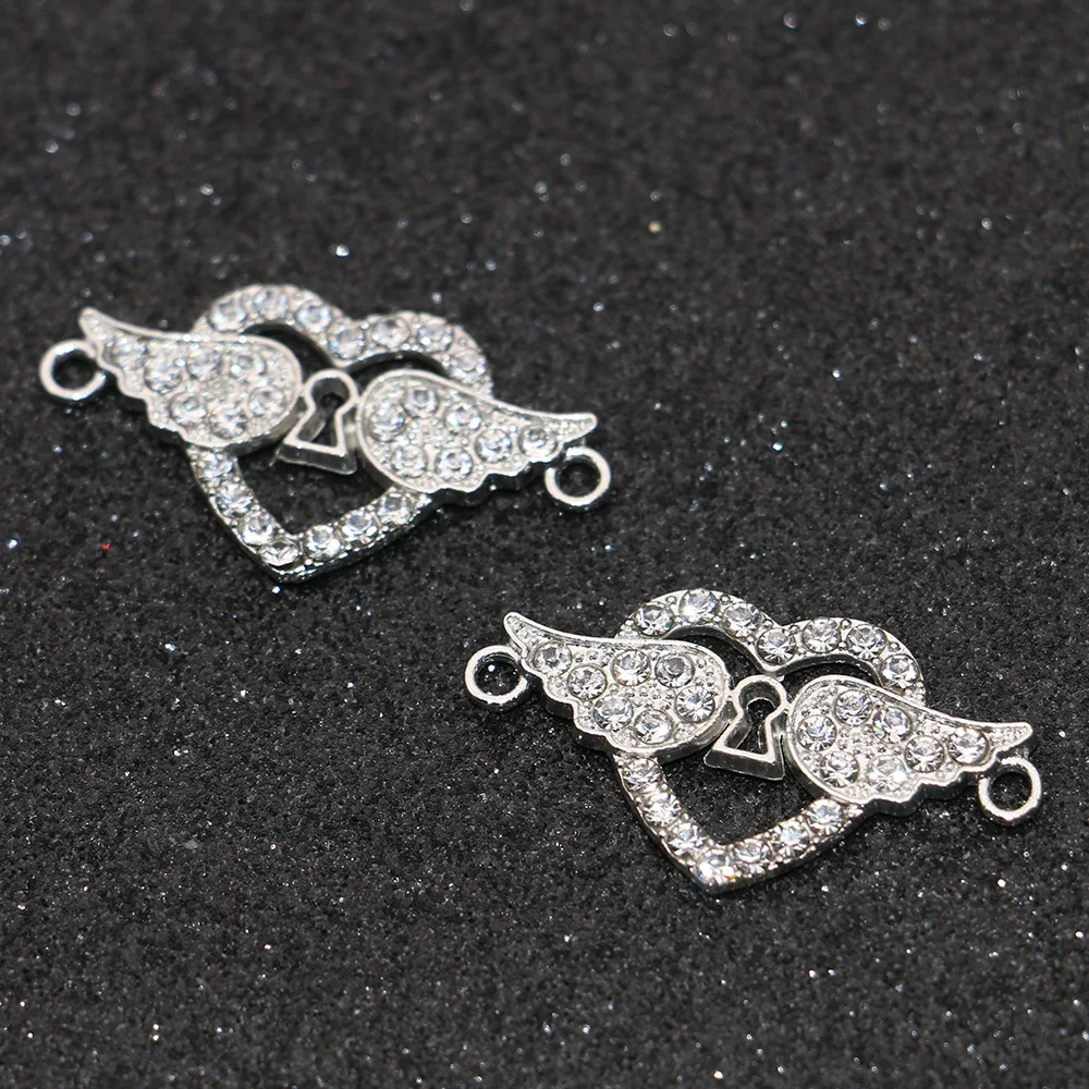 5 шт. посеребренные соединители для браслета 25 х12 мм |