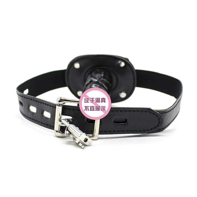 Игрушки для флирт вилка черный силикагель пенис открытый рот переплет заглушка