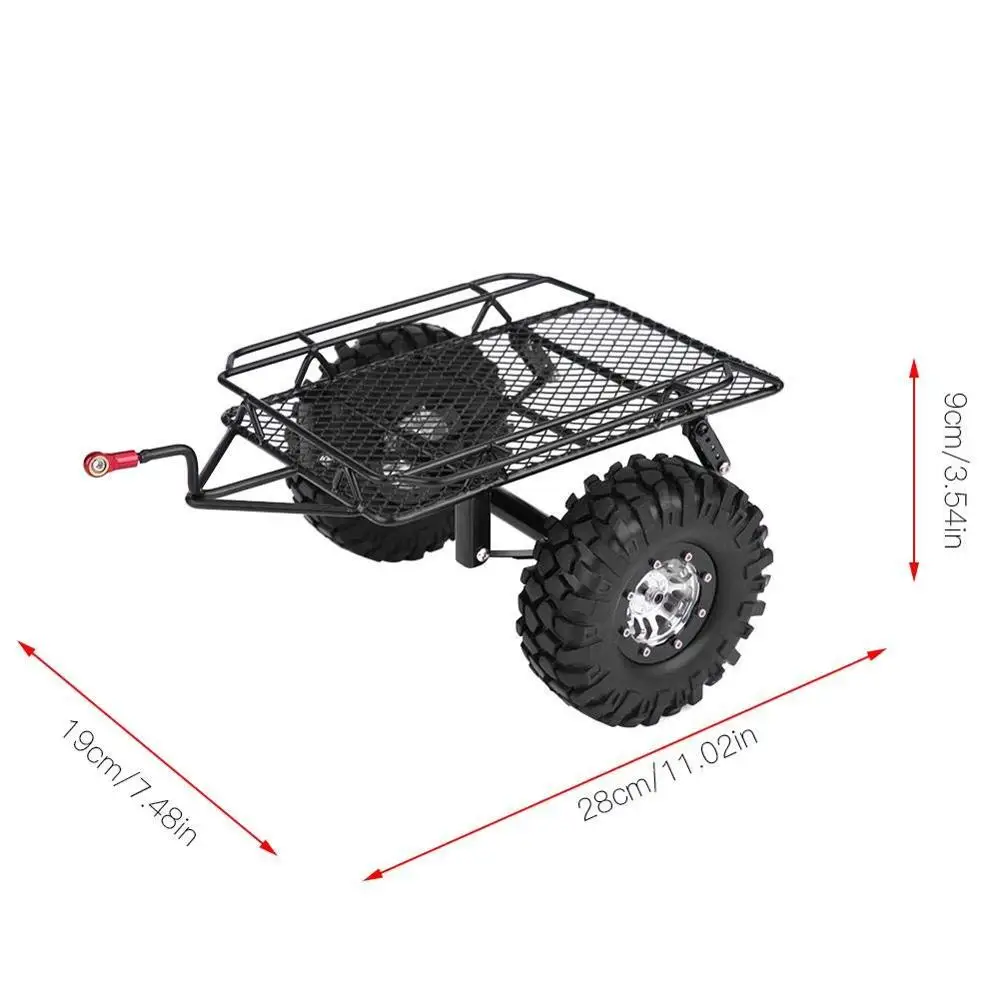 

Metal RC Trailer Hopper Frame Simulation For 1/10 Rock Crawler Truck Trail Traxxa TRX-4 TRX4 Axial SCX10 RC4WD D90 CC01 Car Part