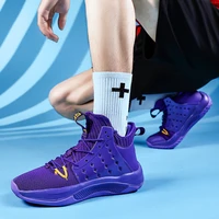 luxury brand man sneakers basketball shoes mens mesh sports trainers unisex breathable male footwear purple parent child shoes