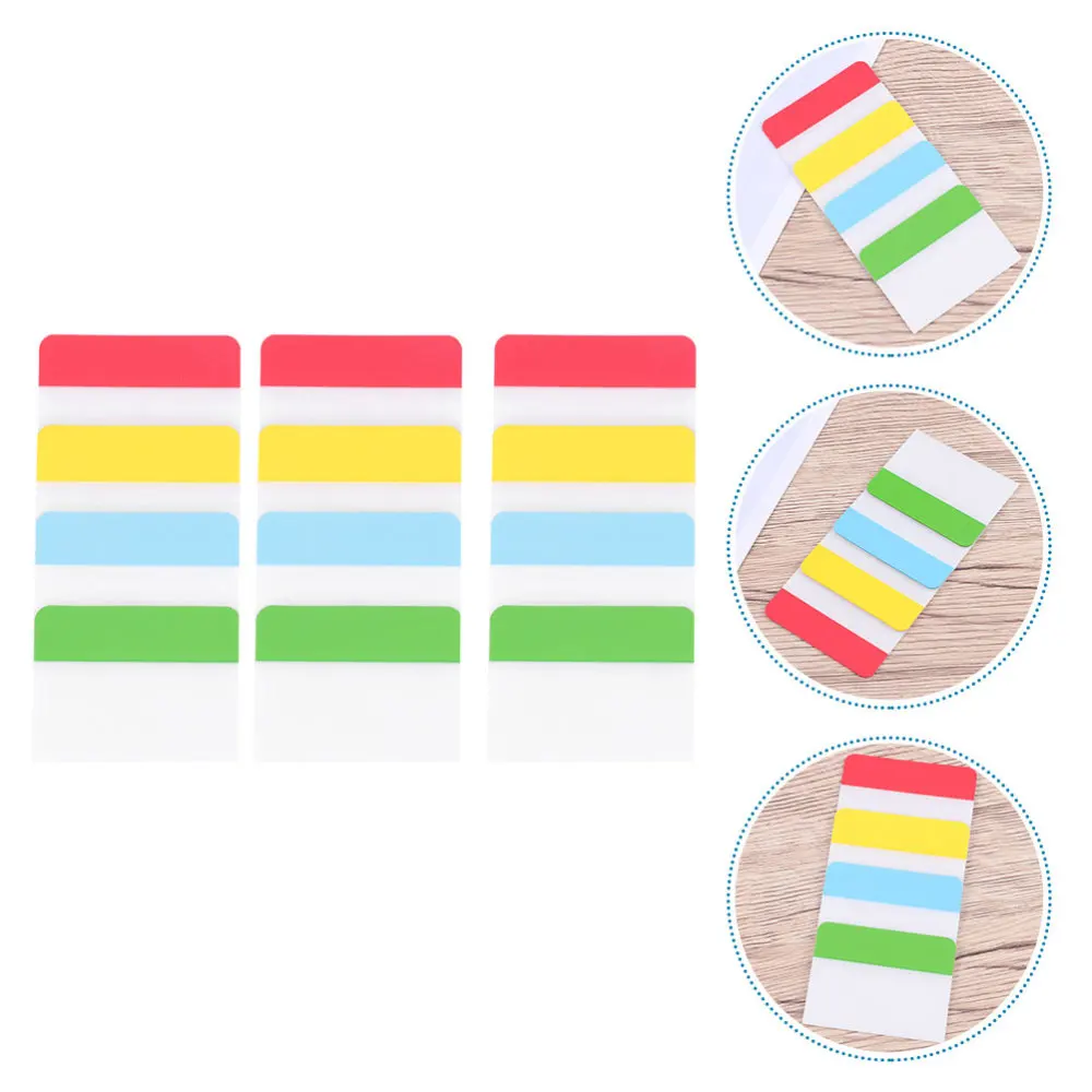 

3 Sets Page Marker Label Bright Color Tabs Flags Stickers Dividers