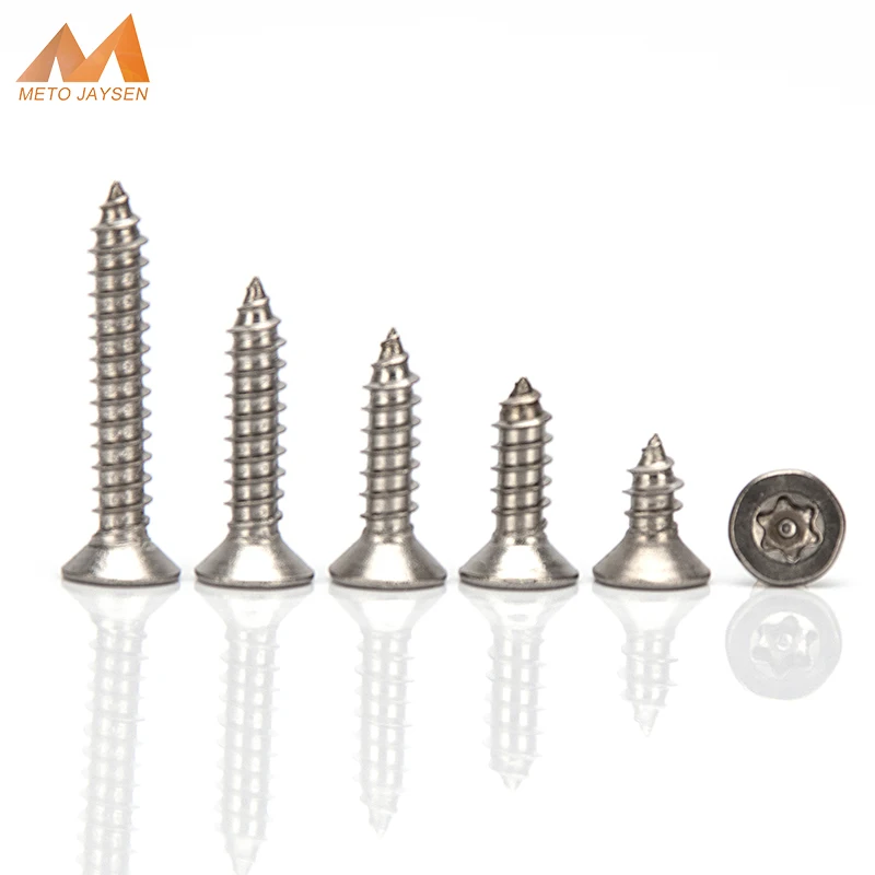 

M2.9 M3.5 M3.9 M4.8 Stainless Steel 304 Countersunk Torx Self-Tapping Screw Machine Screw Metric Bolts Length 6.5mm- 38mm