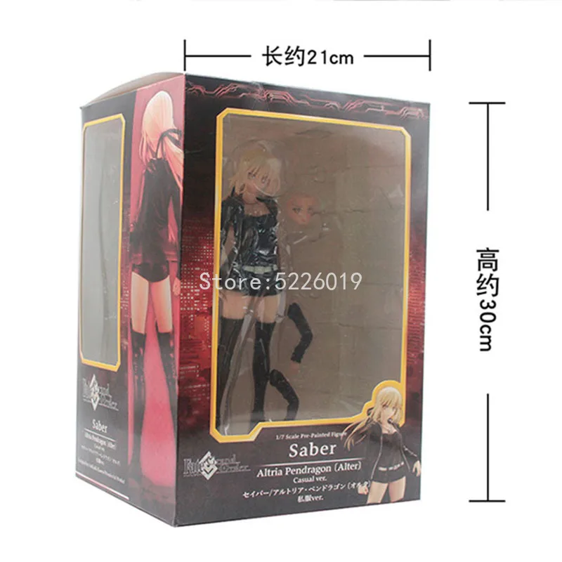 

Fate/Grand Order Sexy Anime Figure Saber/Altria Pendragon Alter Casual Wear Sexy Figure Fate Stay Night Saber Action Figure Toys