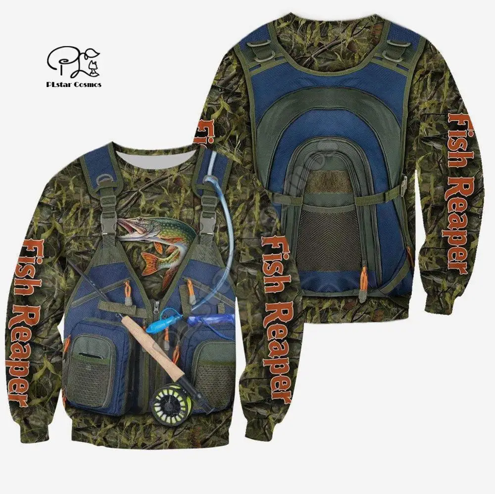 

PLstar Cosmos 3DPrint New Fashion Fisherman Man/Woman Animal Fish Unisex Harajuku Streetwear Funny Hoodies/Sweatshirt/Jacket/-a1