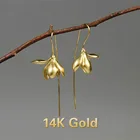 Винтажные этнические висячие серьги в форме цветка для женщин 2021, модные милые серьги-подвески, ювелирные изделия, аксессуары