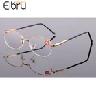 Elbru солнечные очки с полуободковой близорукость очки Роскошная Золотая оправа композитные линзы очки для близоруких для Для мужчин и Для женщин Для мужчин с диоптриями-1,0-4,0