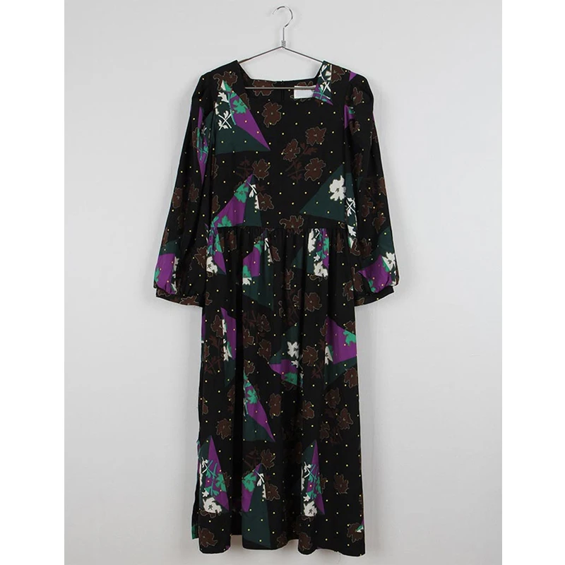 Платье BGTEEVER женское с квадратным вырезом свободное элегантное средней длины