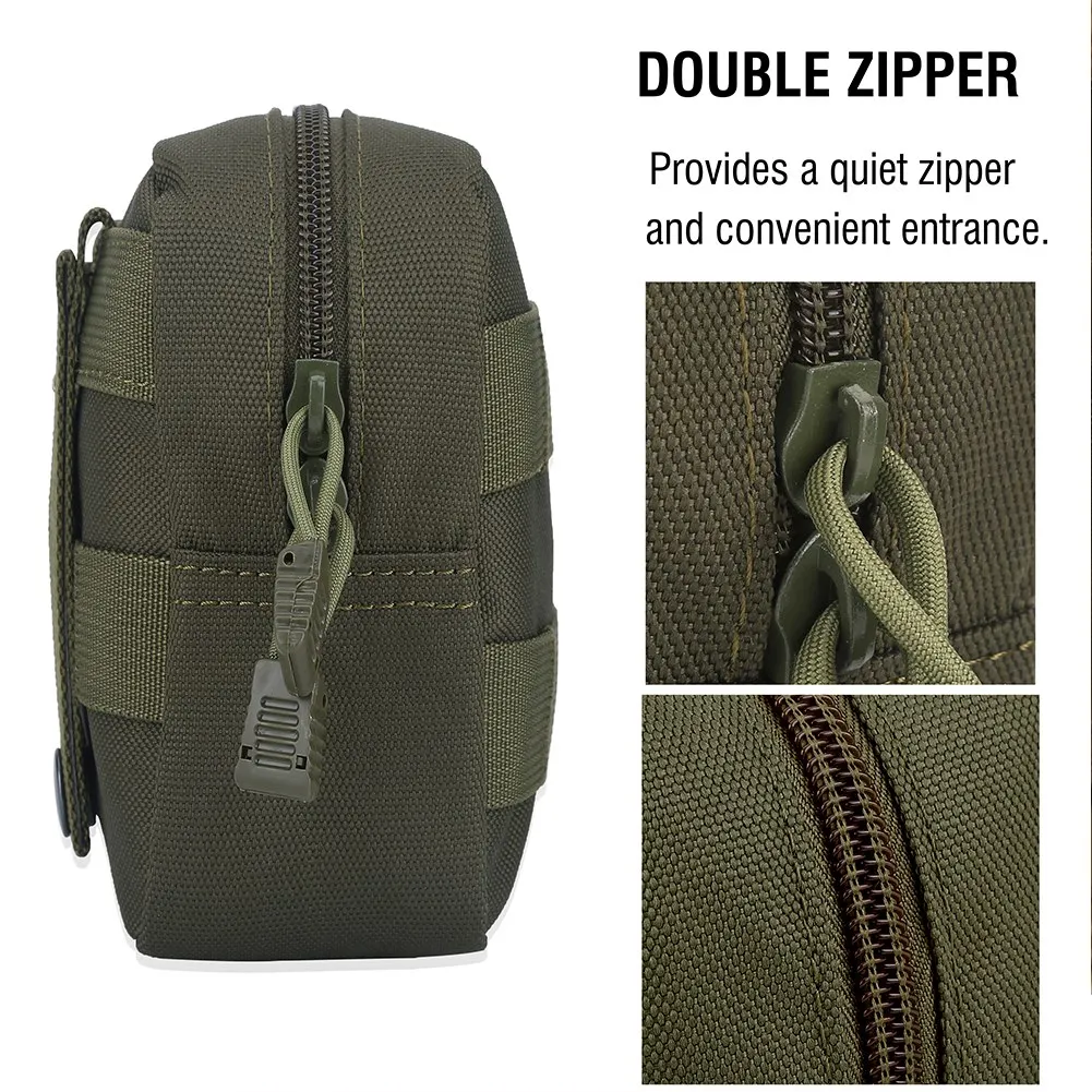 

Outdoor Military Army Pouch 1000D Nylon Waterproof Utility Bag Army Green Tactic Pouch