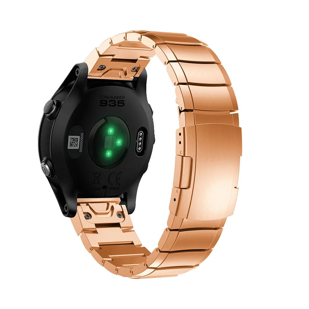 26 мм для Garmin Fenix 5X/5X Plus/Fenix 3/3HR/Quick Release Easy Fit часы из нержавеющей стали наручные мужские часы женский браслет
