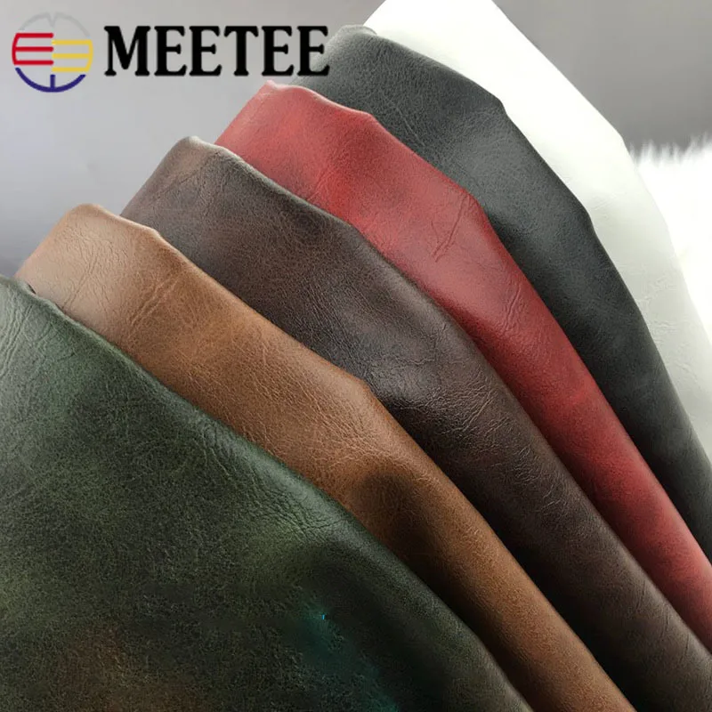 Meetee 50X137CM 0 9/1 2 мм толщина искусственная Синтетическая кожаная ткань для шитья DIY