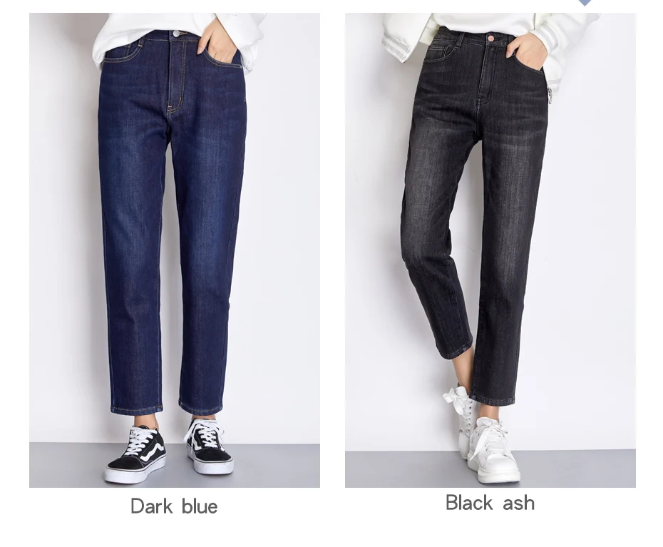 LEIJIJEANS, зимние, большие размеры, женские, низкие, эластичные, высокая талия, свободные, зауженные брюки, темно-серые, белые и вельветовые, теплые джинсы