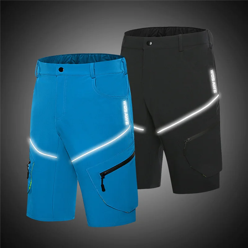 

Summer Breathable Men's Cycling Shorts Mountain Bike Downhill Shorts Loose Outdoor Sports Riding Road MTB Bicycle Short Trousers