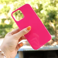 candy glossy phone case for iphone 12 11 pro 13 xr xs max soft shiny blue peach pink tpu case for iphone 7 8 plus yellow covers