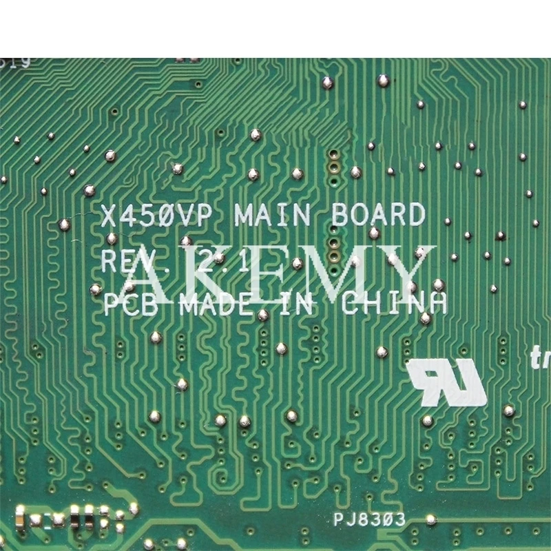 

Akemy X450VP For ASUS A450V Y481C X452C D452C X450VP X450CC K450C Laotop Mainboard X450VP Motherboard W/ 1007U CPU 4G RAM