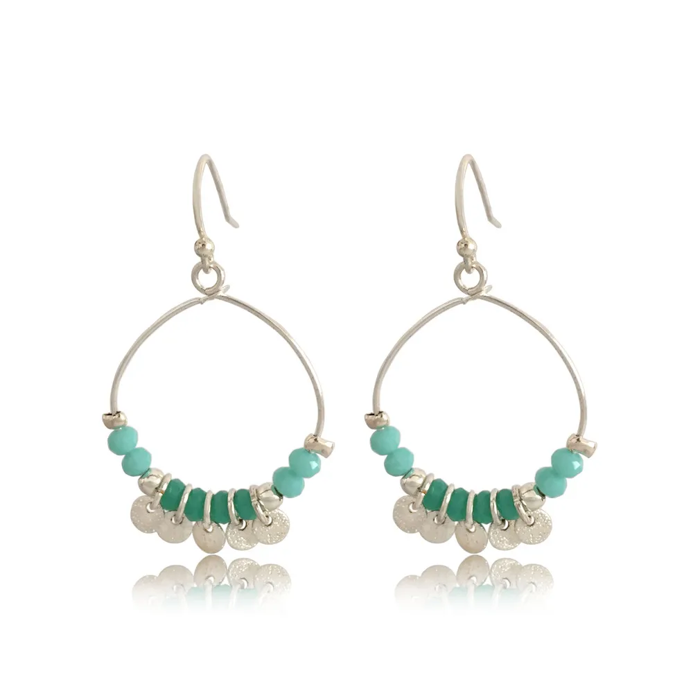 Модная женская сумка рюкзак милые серьги в виде колец светильник сине зеленый