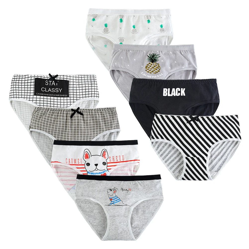 Ropa interior de algod&oacute;n para ni&ntilde;os y ni&ntilde;as, calzoncillos tipo b&oacute;xer, de 9 a 20 a&ntilde;os, 4 unids/lote-5