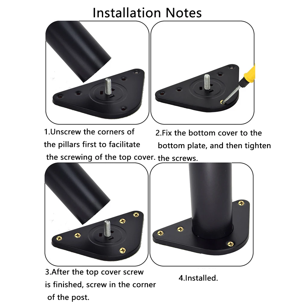 Стол столешница поддержка винт фиксации бар для завтрака круглая трубка прямой