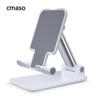 cmaos metal desktop tablet holder table cell foldable extend support desk mobile phone holder stand for iphone ipad adjustable