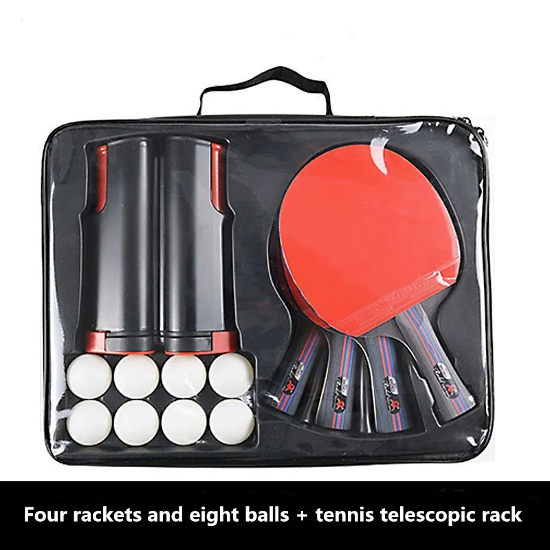 Четырехтактная восьмибалковая сетка с телескопическим креплением набор ракеток