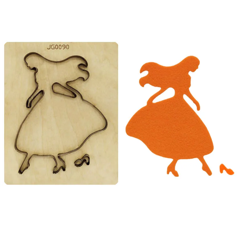 Красота Девушка металла резки штампы для скрапбукинга Деревянный Доска резак