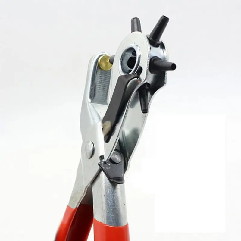 9 ''Вращающийся Кожаный перфоратор плоскогубцы 6 размеров круглый инструмент