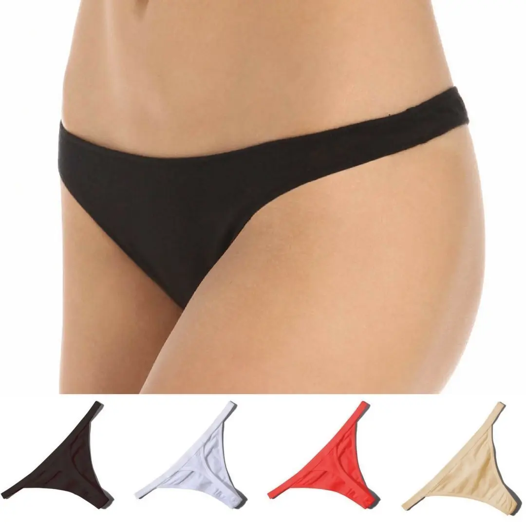 Новые женские сексуальные хлопковые мягкие трусики стринги трусы Однотонные