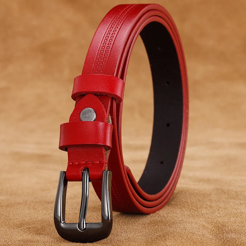 

Fashion Women Genuine Leather Belt High Grade Quality Designer Casual Belts Luxury Metal Pin Buckle Female Jeans Waistband