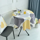 Круглая скатерть в скандинавском стиле, скатерть на стол, круглая скатерть для мероприятия Свадебная вечеринка, ресторана, банкета, отеля, украшения для дома