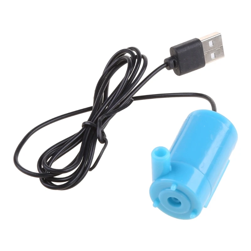 Погружной водяной микро-насос для аквариума с питанием от USB постоянный ток 5 В 2-3