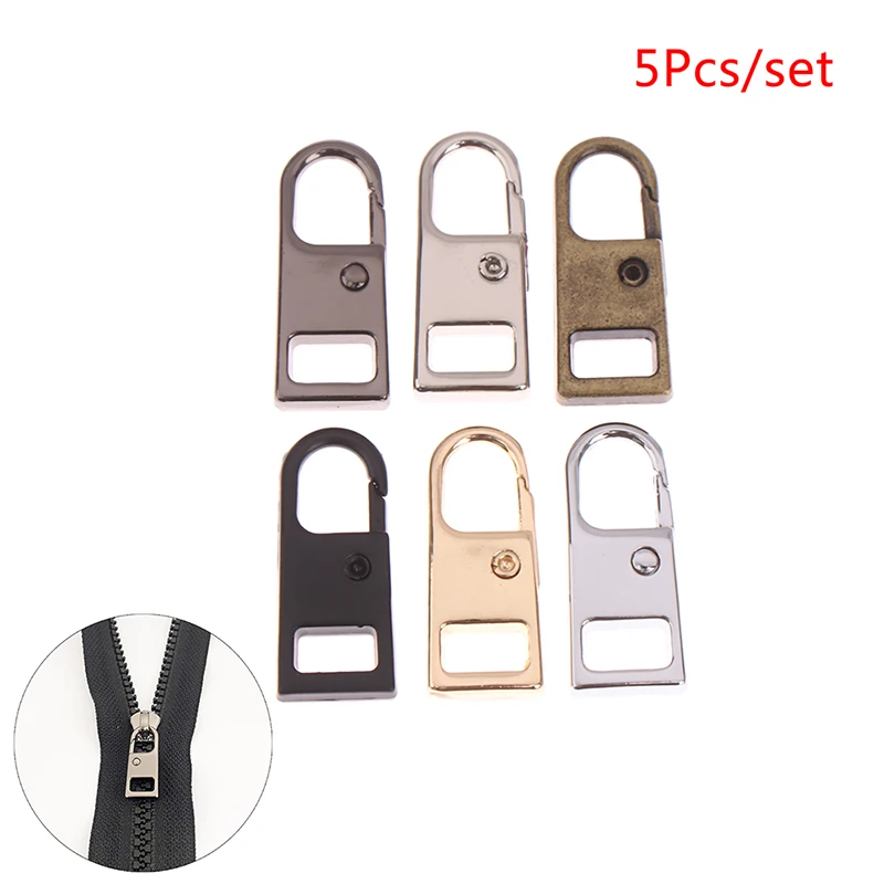 

5pcs Zipper Pulls Tab Replacement Luggage Extension Tag Handle Mend Fixer Repair