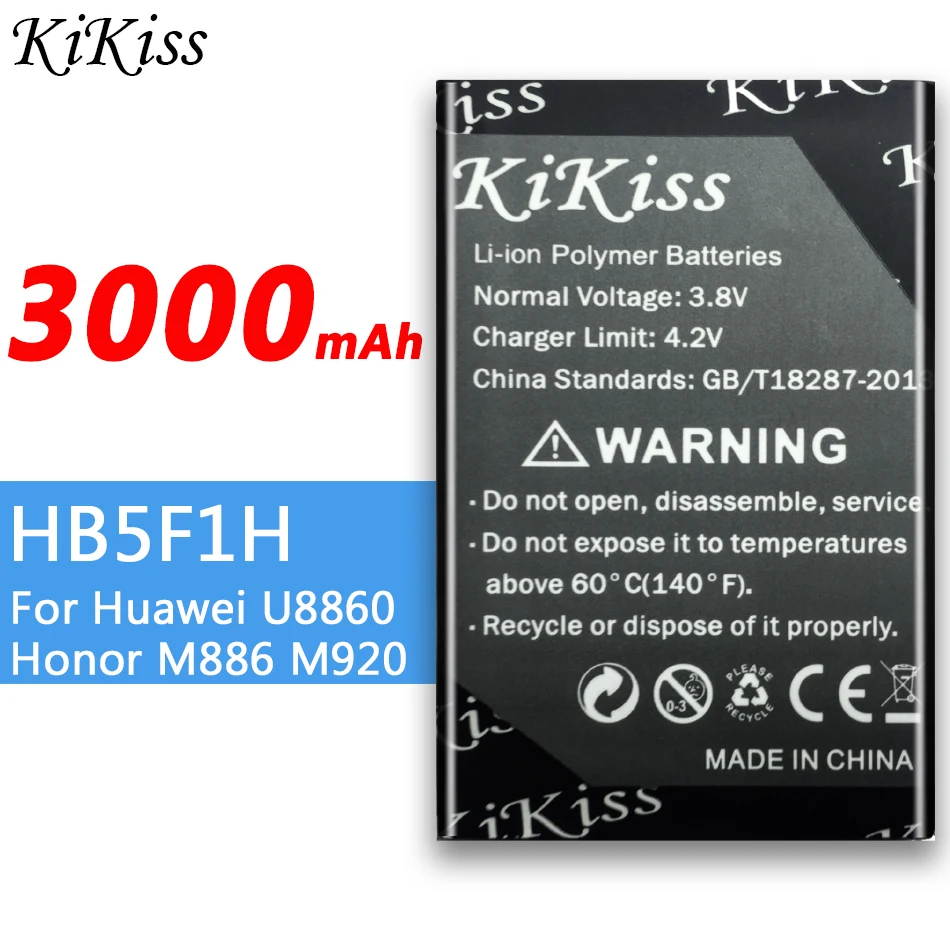 HB5F1H для Huawei Honor U8860 M886 C8860E E8660 M920 Glory Mercury Cricket Phone 3000 мАч аккумулятор большой