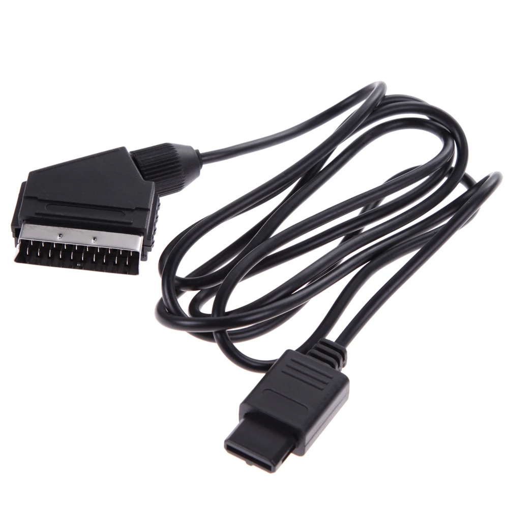 1 8 м AV TV RGB кабель евро штекер Scart видео провод стерео аудио для Nintendo SNES Gamecube N64