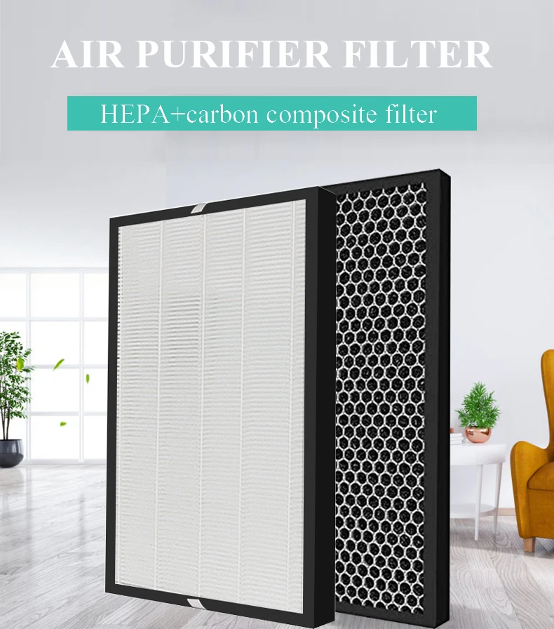 

1 PC Composite Filter for Toshiba CAF-R35M CAF-R35FS Air Purifier Parts HEPA Filter Carbon Filter Air Purifier Dust Filter