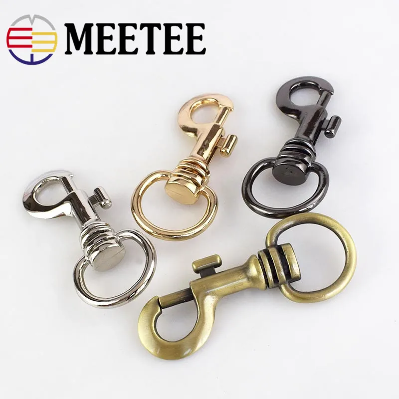 Металлический поворотный триггер Meetee 2 шт. застежка лобстер защелкивающийся