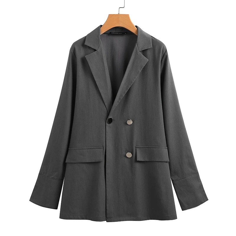 

Stylish 2021 Women Long Sleeve Thin Coats ZANZEA Elegant Blazers Suits Autumn Solid Blazer Jackets Female Office Work Outwear