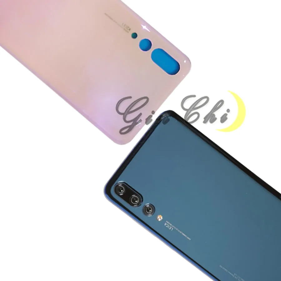 Задняя стеклянная крышка аккумулятора для Huawei P20 Pro Корпус задней двери панель с
