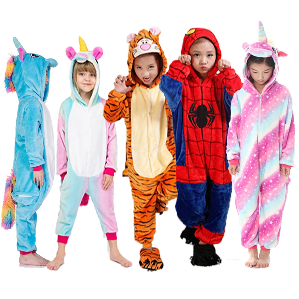 Пижамы для мальчиков с рисунками животных; Детские ползунки «панда» с единорогом; пижамные комплекты для малышей; ночная рубашка для малышей