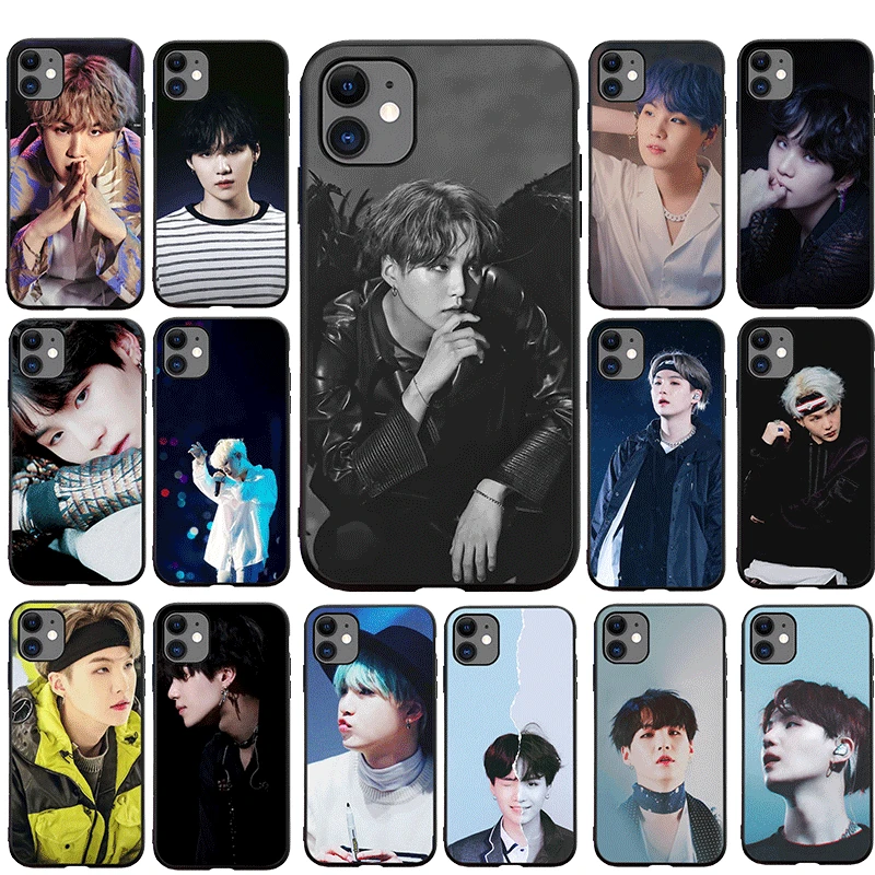 Мягкий силиконовый чехол из ТПУ для iPhone 11 Pro XR X XS Max 7 8 6 6s Plus 5 SE мин Yoongi|Бамперы| |