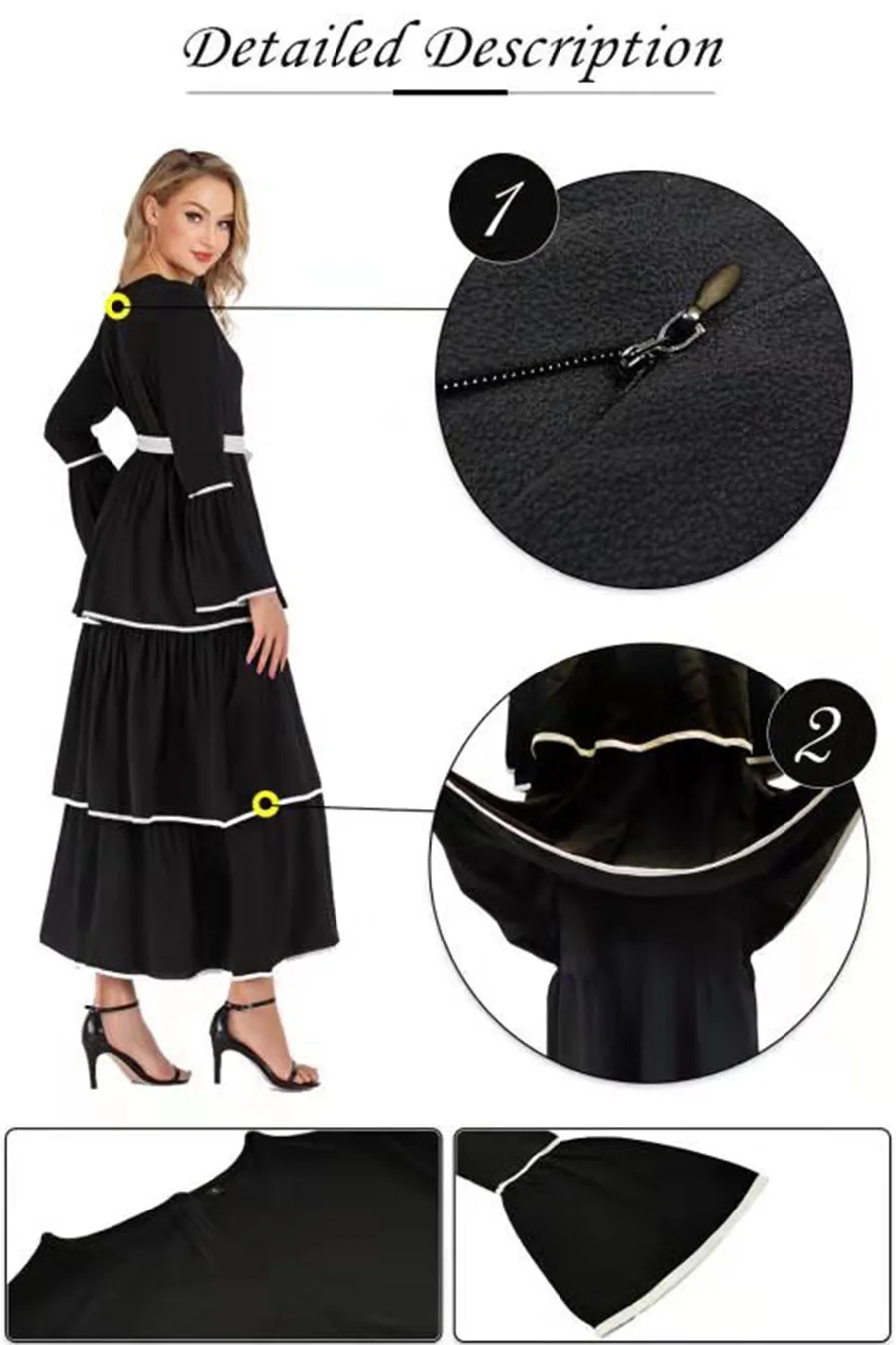 Vestidos Arabes Elegantes Vestido Musulman Mujer Oman ropa mujer Robe Musulmane Femme Baju мусульманский Wanita Sukienki