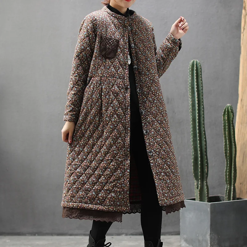 003 Max LuLu модные корейские женские зимние куртки Готическая кружевная одежда женские теплые длинные стеганые пальто повседневные Утепленные зимние парки - Цвет: 003